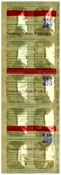 Divaa 125 Tablet 10 Divaa 125 Tablet 10